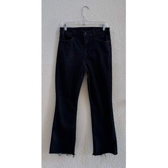 Mother Jeans The Hustler Ankle Fray High Denim Casual Comfort Not Guilty Black - Picture 3 of 14